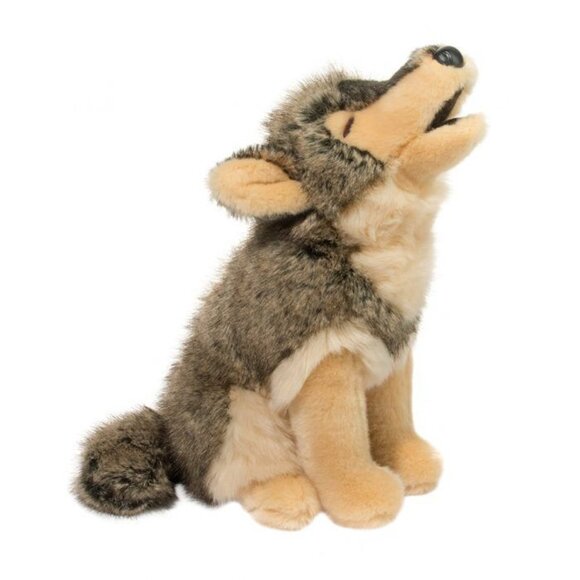 Douglas Plush New w/Tag Wolf Raina (Howling)Wild Stuffed Animal  12.5" tall - Picture 1 of 16